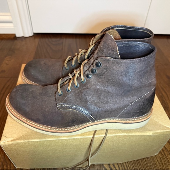 Red Wing Shoes Dark Brown Suede Men's Boots Size 10.5 - Picture 3 of 13